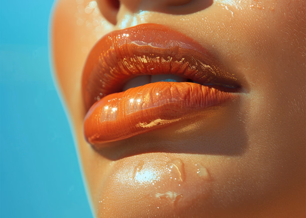 Close-up of naturally enhanced lips after lip filler treatment in Scottsdale, Arizona